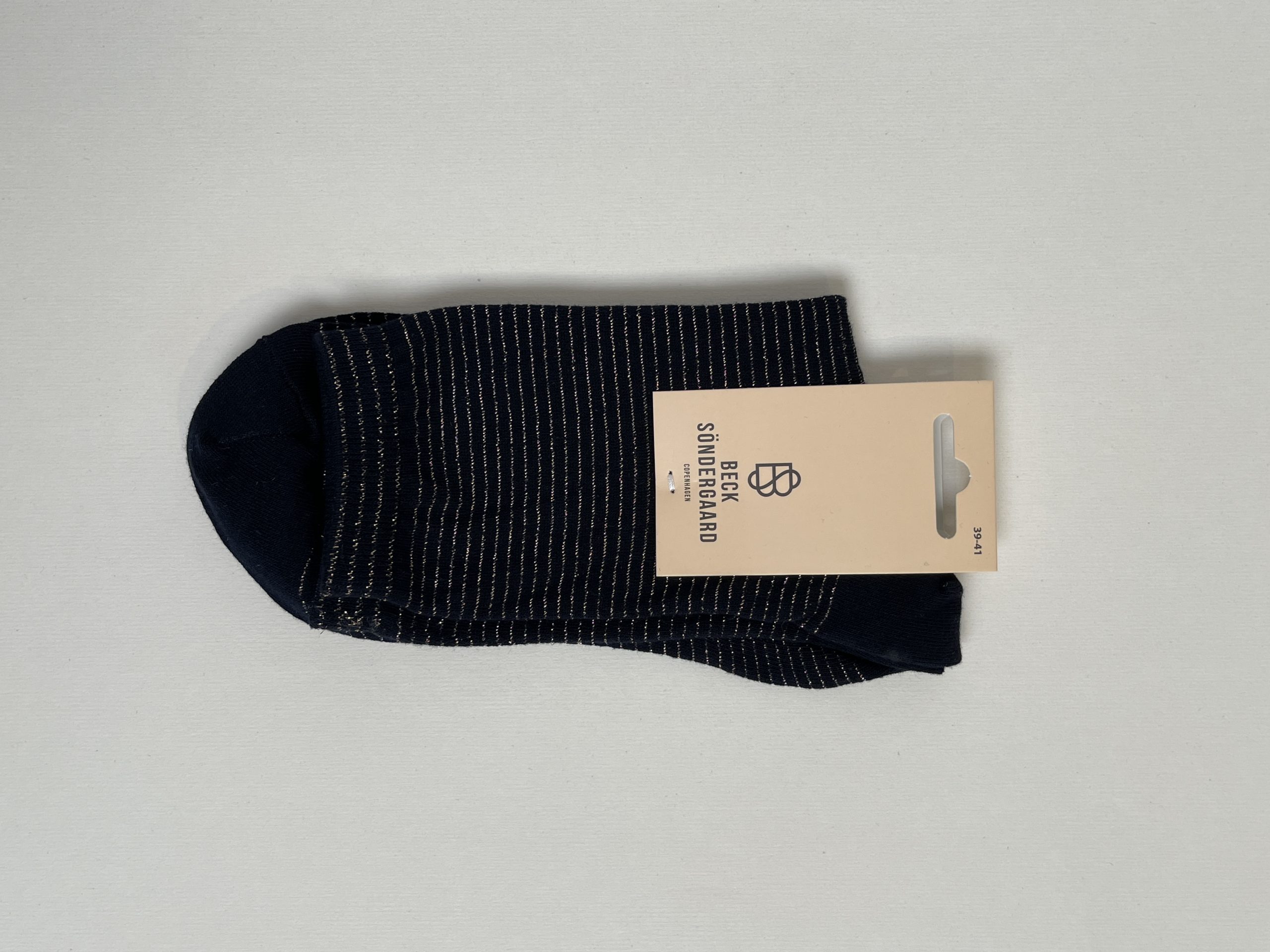 BECK SØNDERGAARD Dover stripe sock night sky