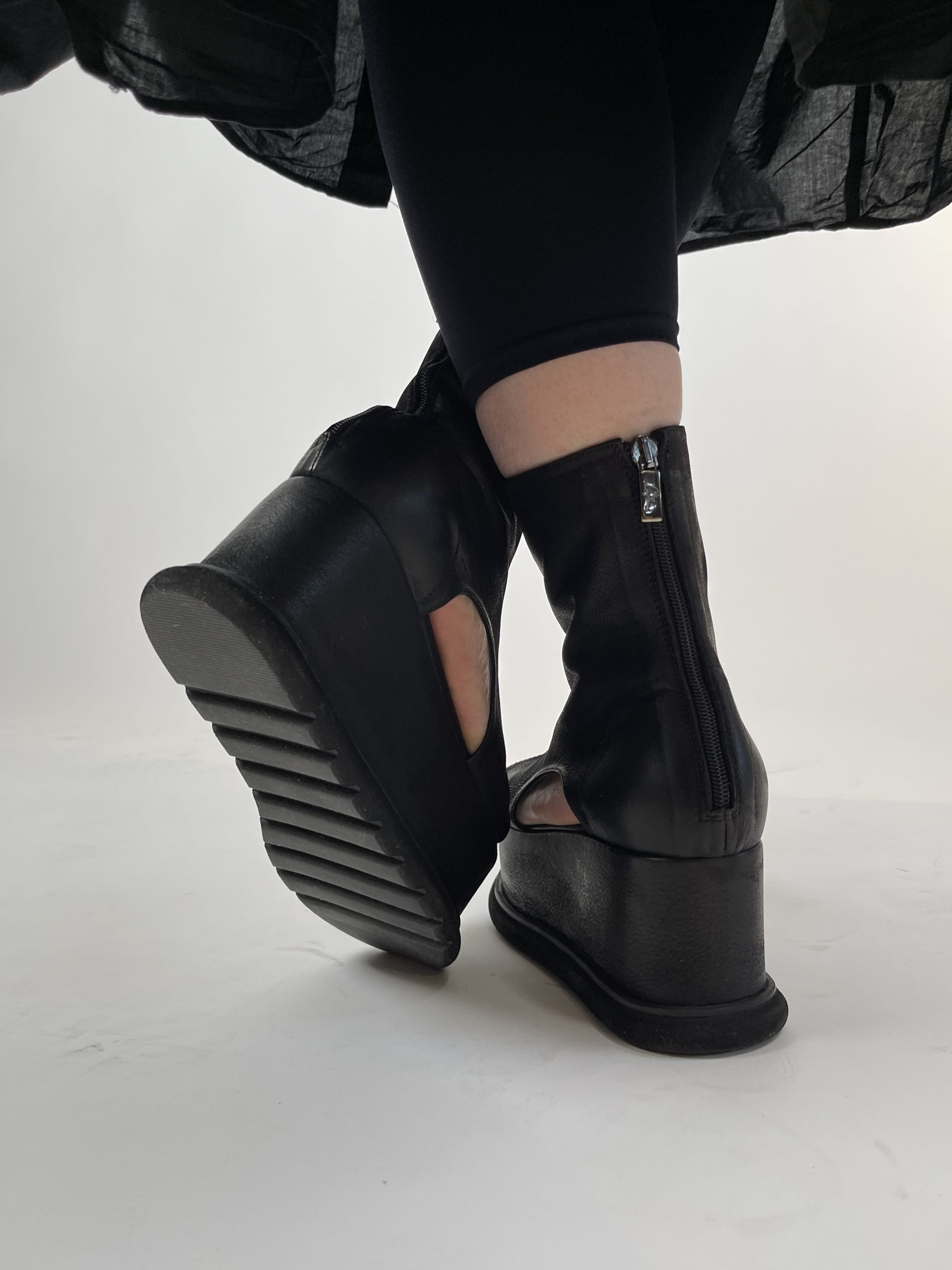 LOFINA Sort plateau-sandal