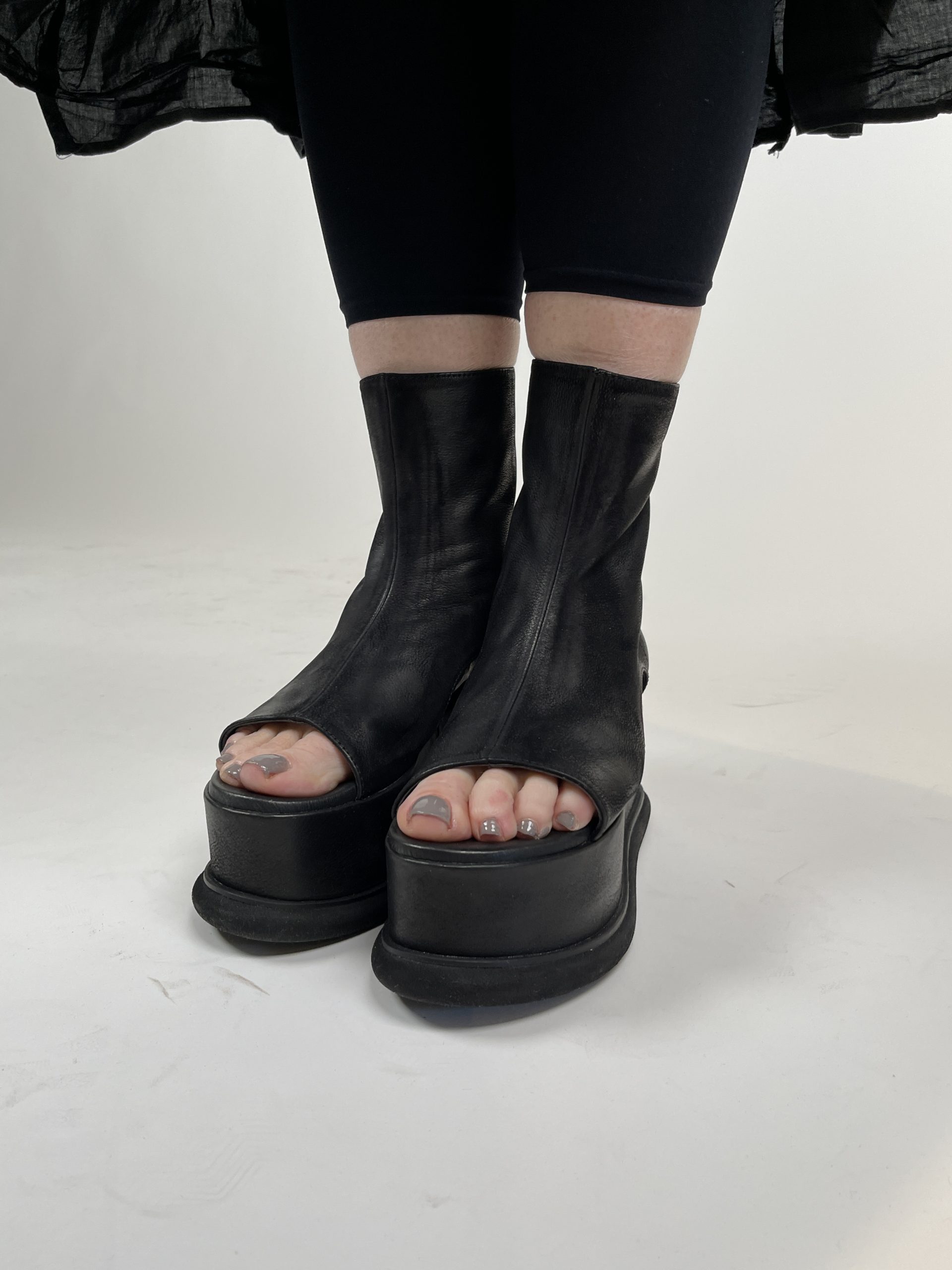 LOFINA Sort plateau-sandal