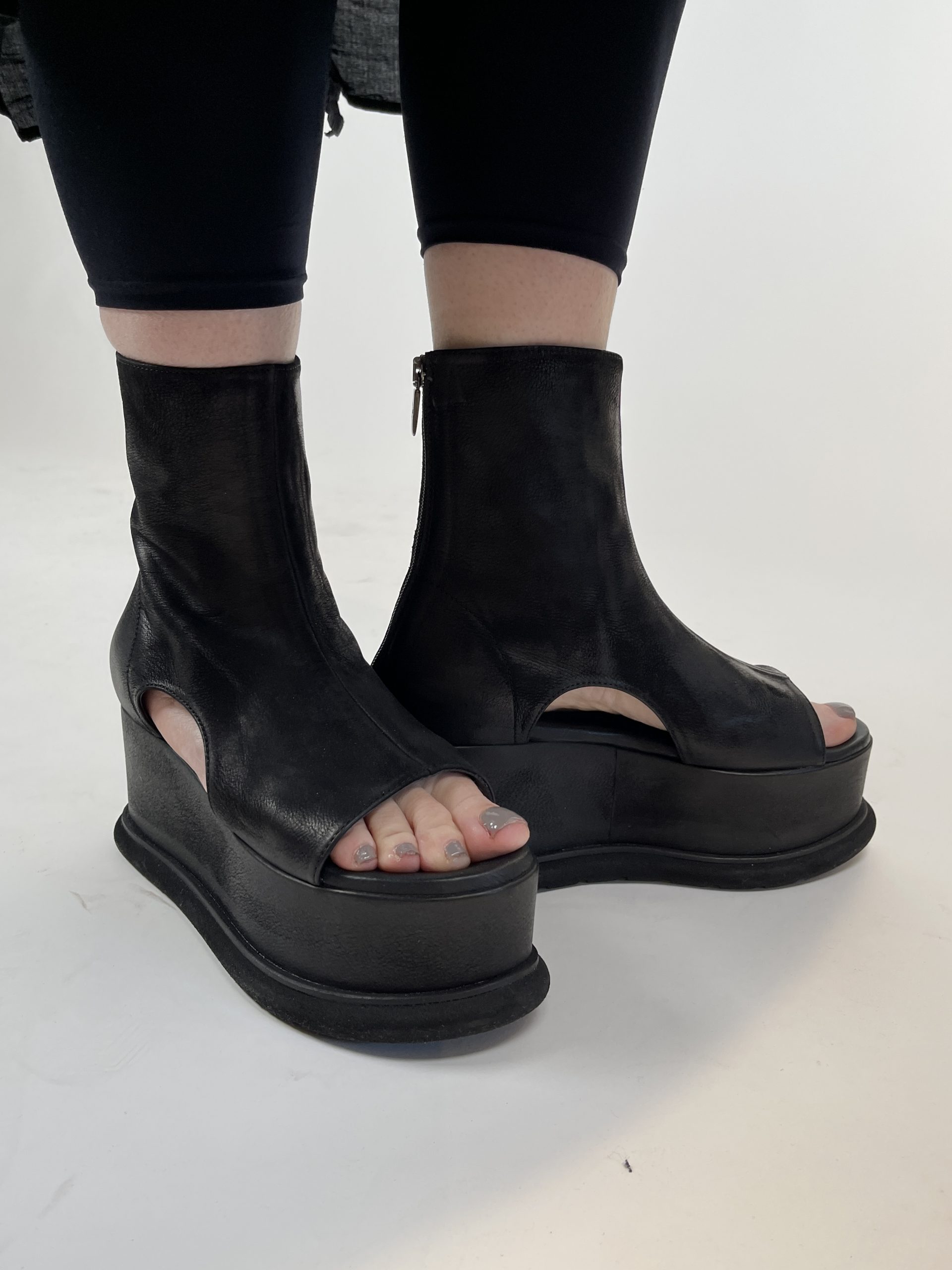 LOFINA Sort plateau-sandal